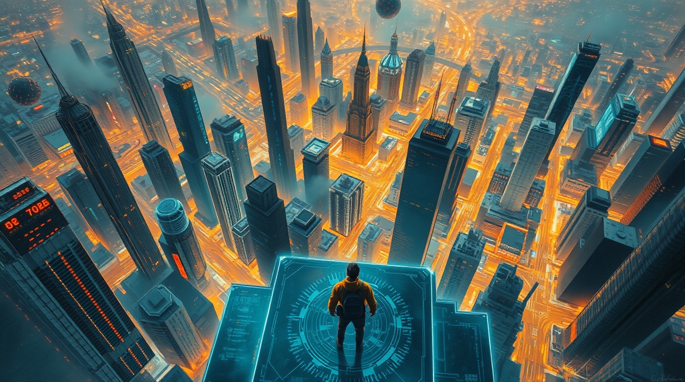 „Panorama entfaltet die Zukunft: Farbenfrohe Blicke auf eine kreative Welt von morgen!“